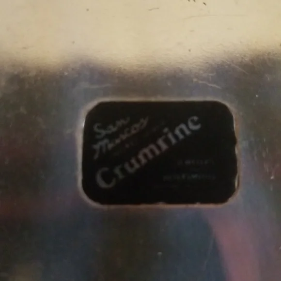 CRUMRINE VINTAGE BELT BUCKLE. San Marco's Nickel Silver. EUC 2.75" x 3.75" - Picture 3 of 5